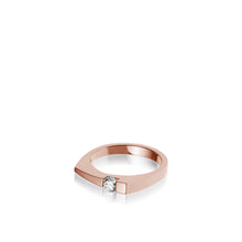 Load image into Gallery viewer, Women's 14 karat Rose Gold Polar Diamond Ring