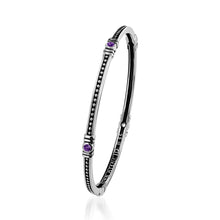 Load image into Gallery viewer, Antigua Birthstone Stacking Bangle Bracelet
