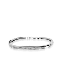 Load image into Gallery viewer, Women's 14 karat White Gold Essence Bracelet with Pave Diamonds