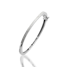 Load image into Gallery viewer, Women's 14 karat White Gold Essence Bracelet with Pave Diamonds