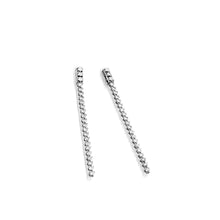 Load image into Gallery viewer, Women's 14 karat White Gold Monaco Long Dangle Earrings
