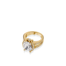 Load image into Gallery viewer, Catherine Elite Yellow Gold Diamond Ring
