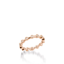 Load image into Gallery viewer, Women's 18 karat Rose Gold Paloma Diamond Stack Ring
