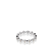 Load image into Gallery viewer, Women's 18 karat White Gold Paloma Diamond Stack Ring
