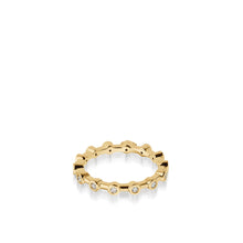 Load image into Gallery viewer, Women's 18 karat Yellow Gold Paloma Diamond Stack Ring
