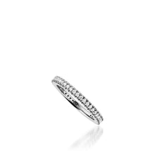 Load image into Gallery viewer, Essence White Gold, Pave Wedding Band