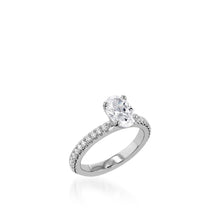 Load image into Gallery viewer, Essence Oval White Gold Engagement Ring