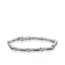 Load image into Gallery viewer, Venture White Gold Diamond Link Bracelet