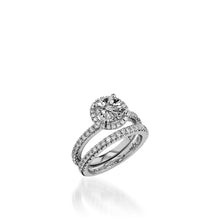 Load image into Gallery viewer, Majesty Round White Gold Engagement Ring
