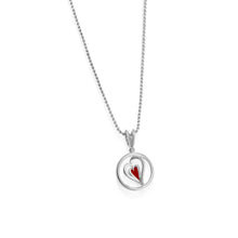 Load image into Gallery viewer, Duo Gold Diamond Heart Medallion Pendant
