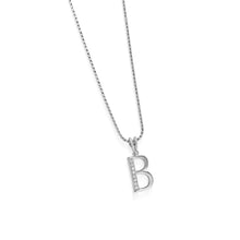 Load image into Gallery viewer, Initial Diamond Pendants White Gold
