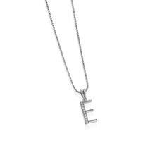 Load image into Gallery viewer, Initial E Diamond Medallion Pendant