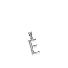 Load image into Gallery viewer, Initial E Diamond Medallion Pendant