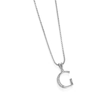 Load image into Gallery viewer, Initial Diamond Pendants White Gold
