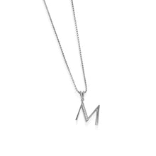 Load image into Gallery viewer, Initial Diamond Pendants White Gold
