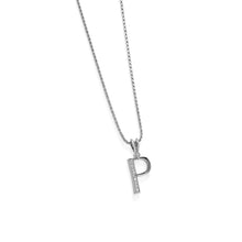 Load image into Gallery viewer, Initial Diamond Pendants White Gold
