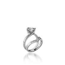 Load image into Gallery viewer, Intrinsic Princess Cut White Gold Engagement Ring
