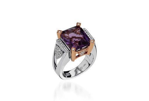 amethyst engagement ring