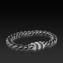 Load image into Gallery viewer, Matrix Chain Black Diamond Bracelet
