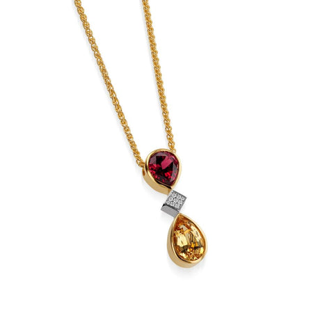photo of a John atencio garnet pendant