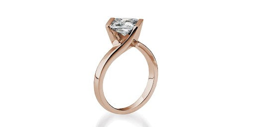 intrinsic princess cut diamond engagement ring