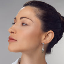 Load image into Gallery viewer, Paris X/O Diamond Dangle Earrings