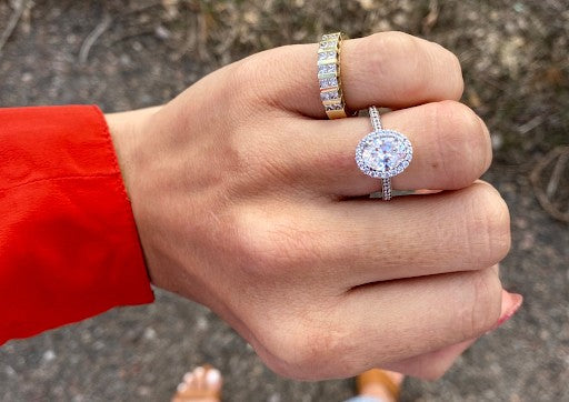 large diamond engagement ring by John Atencio