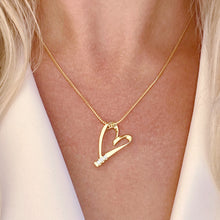 Load image into Gallery viewer, Devotion Diamond Heart Pendant Necklace