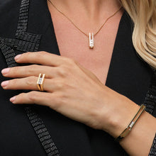 Load image into Gallery viewer, Lines Diamond Hinged Bracelet