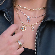 Load image into Gallery viewer, Initial Diamond Pendants White Gold
