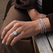 Load image into Gallery viewer, Monaco Three Row 4.00 Carat Tennis Bracelet
