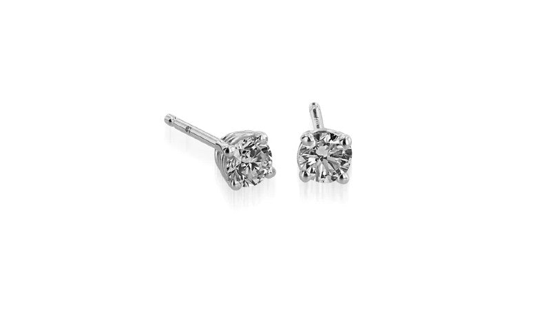 lab grown diamond stud earrings by John Atencio