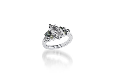 diamond engagement ring by John Atencio
