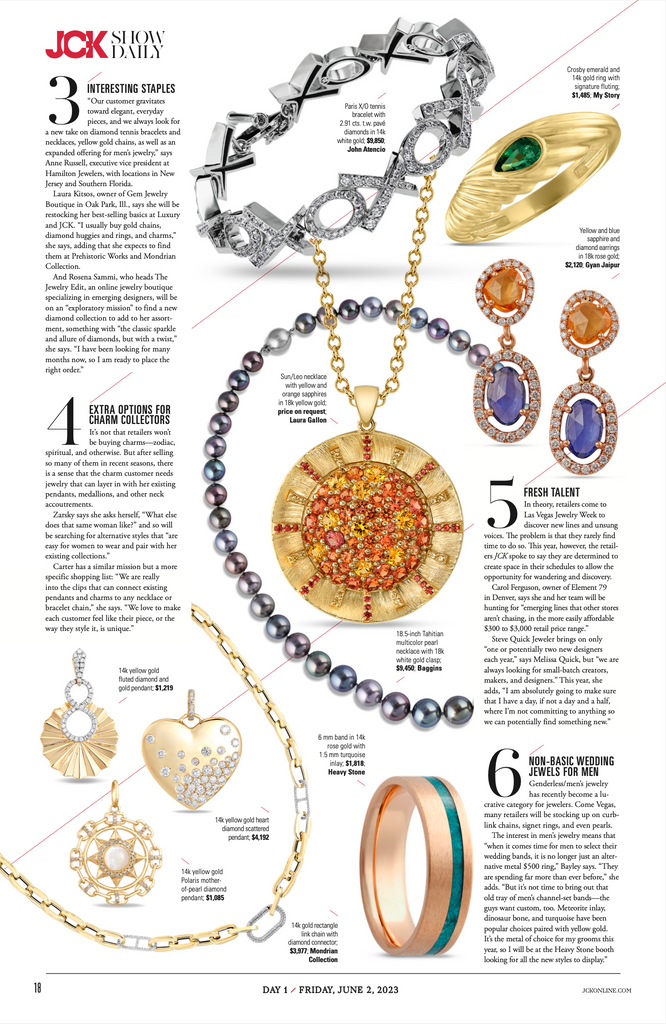 First page of JCK Show Daily - Sunday